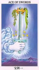 塔罗牌：宝剑一（Ace Of Swords）正位/逆位牌义解释