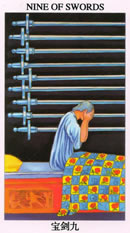 塔罗牌：宝剑九（Nine Of Swords）正位/逆位牌义解释